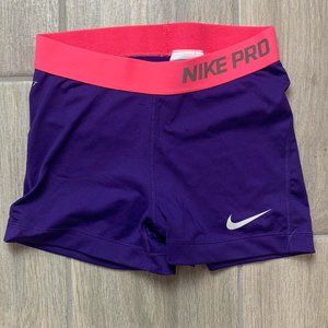 SOLD Nike Pro Combat Compression Dri-Fit Women’s Athletic Shorts Spandex Purple
